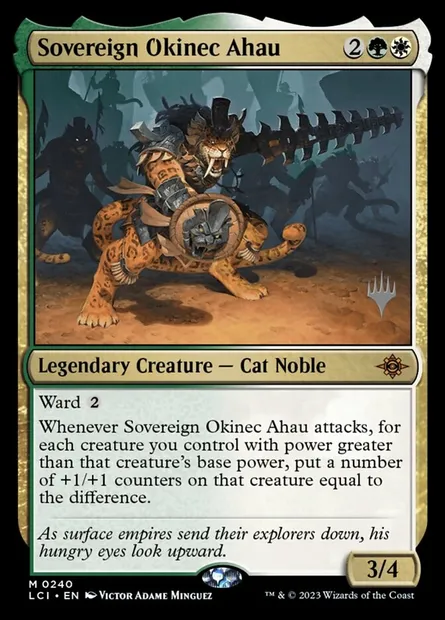 Souverain Okinec Ahau, carte Magic PLCI 240p — extension The Lost Caverns of Ixalan Promos