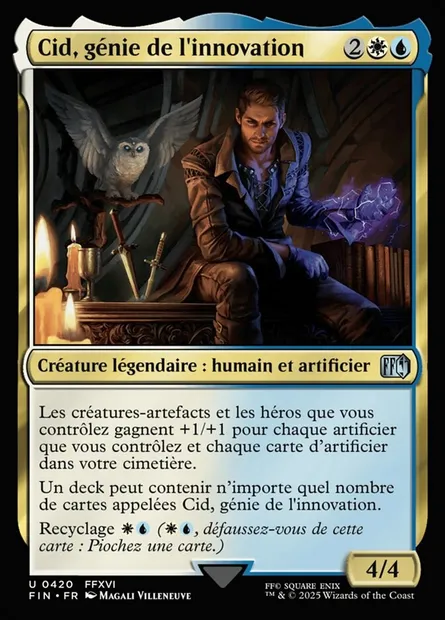 Cid, génie de l'innovation, carte Magic FIN 420 — extension Final Fantasy