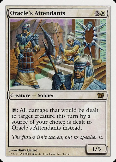 Oracle's Attendants, Magic card 8ED 32 — Eighth Edition set