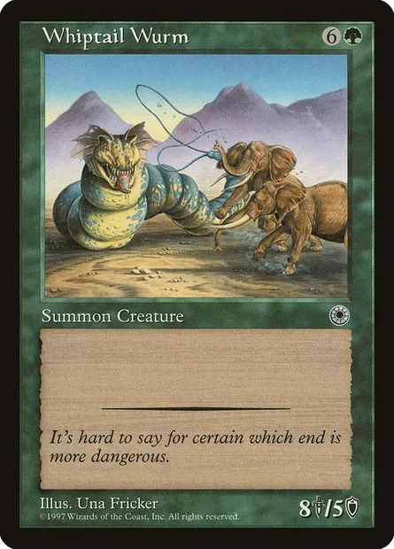 Whiptail Wurm, Magic card POR 192 — Portal set
