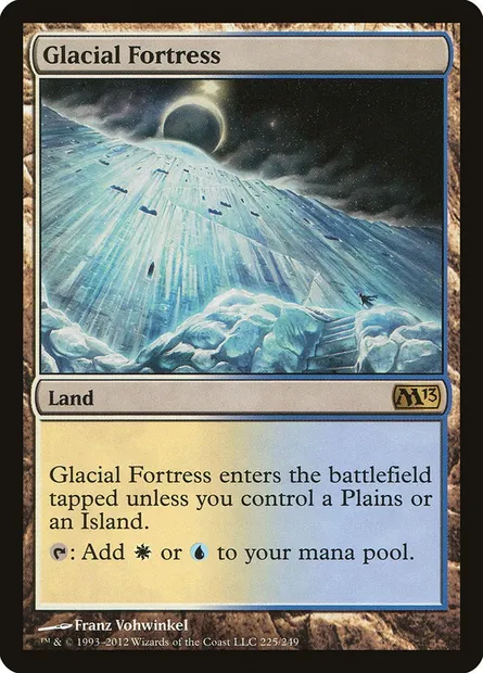 Glacial Fortress, Magic card M13 225 — Magic 2013 set