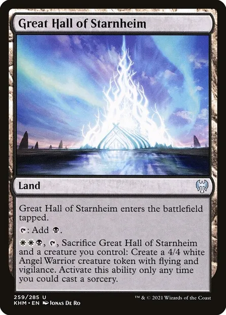 Great Hall of Starnheim, Magic card KHM 259 — Kaldheim set
