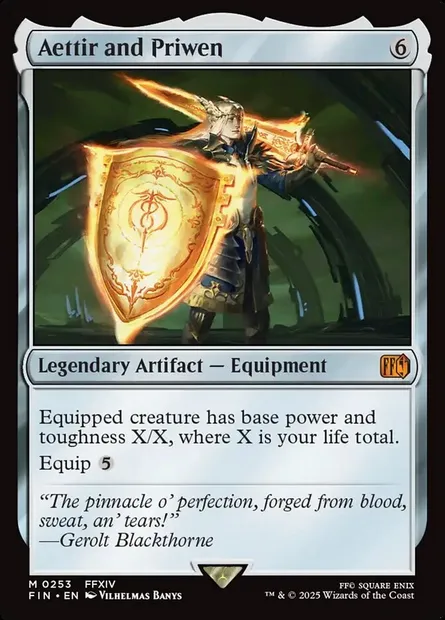 Aettir and Priwen, Magic card FIN 253 — Final Fantasy set