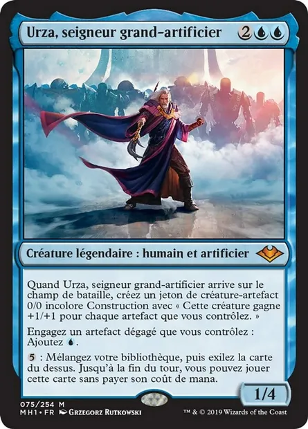 Urza, seigneur grand-artificier, carte Magic MH1 75 — extension Horizons du Modern