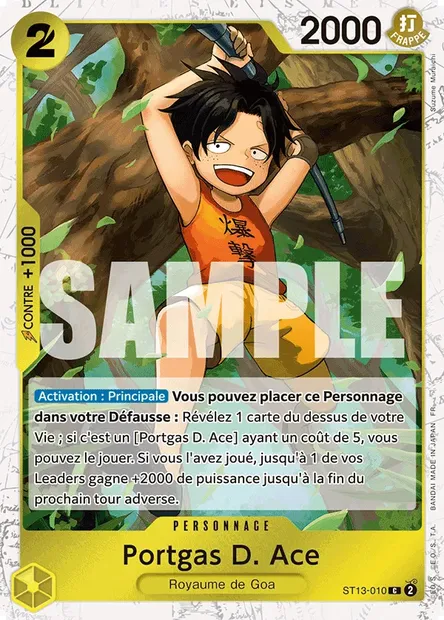Portgas D. Ace, carte One Piece ST13-010 — extension The Three Brothers
