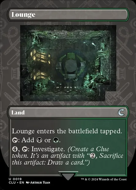 Lounge, Magic card CLU 19 — Ravnica: Clue Edition set