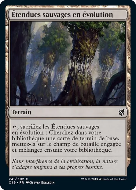 Étendues sauvages en évolution, carte Magic C19 241 — extension Commander 2019