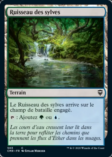 Ruisseau des sylves, carte Magic CMR 503 — extension Commander Legends