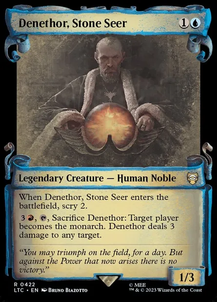 Denethor, Stone Seer, Magic card LTC 422 — Tales of Middle-earth Commander set