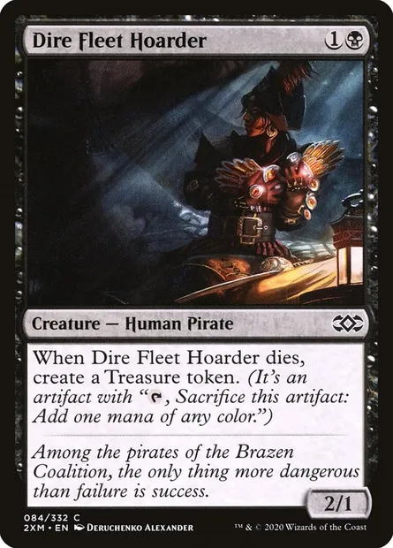 Dire Fleet Hoarder, Magic card 2XM 84 — Double Masters set