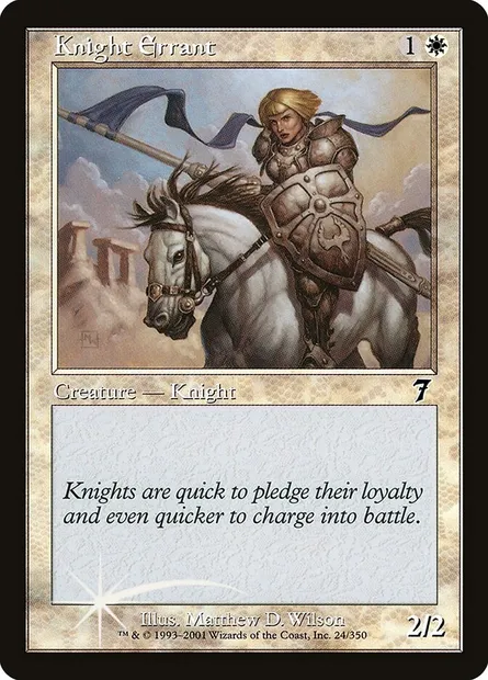 Knight Errant, Magic card 7ED 24★ — Seventh Edition set
