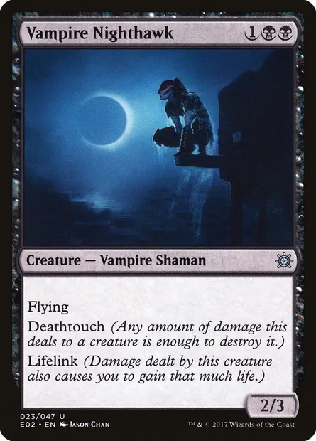 Vampire Nighthawk, Magic card E02 23 — Explorers of Ixalan set