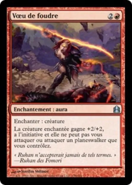 Vœu de foudre, carte Magic CMD 138 — extension Commander 2011