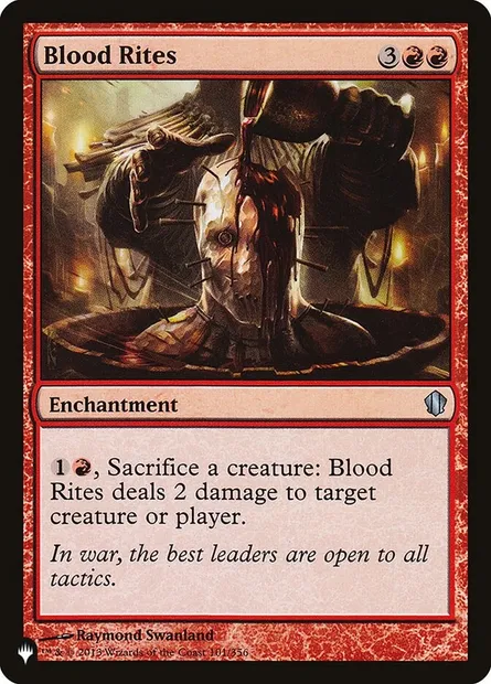 Blood Rites, Magic card PLST C13-101 — The List set