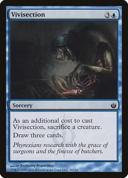 Vivisection, Magic card MBS 38 — Mirrodin Besieged set
