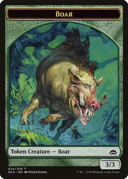 Boar, carte Magic TPCA 14 — extension Planechase Anthology Tokens