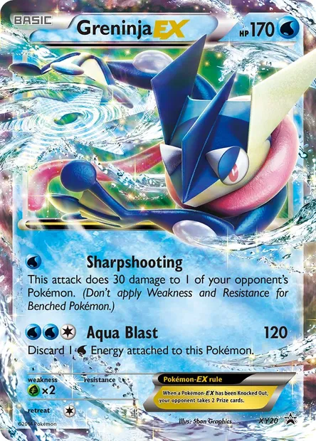 Greninja EX, Pokémon card XY 20 — XY Black Star Promos set