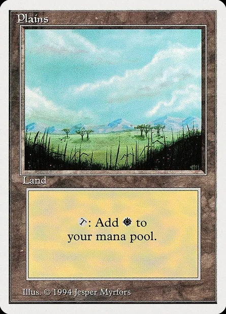 Plains, Magic card SUM 293 — Summer Magic / Edgar set