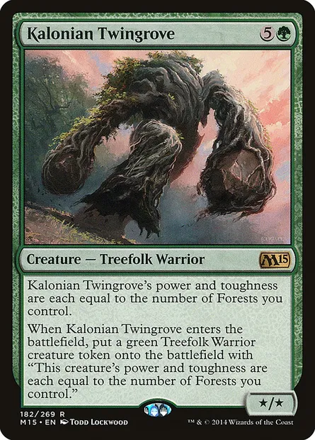 Kalonian Twingrove, Magic card M15 182 — Magic 2015 set