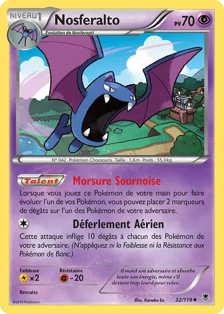 Nosferalto, carte Pokémon PHF 32 — extension Vigueur Spectrale
