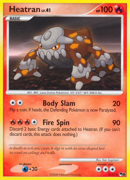 Heatran, Pokémon card P8 1 — POP Series 8 set