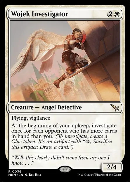 Enquêteuse wojek, carte Magic MKM 36† — extension Murders at Karlov Manor