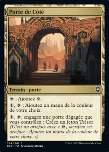 Porte de Côté, carte Magic CLB 354 — extension Commander Légendes : la bataille de la Porte de Baldur