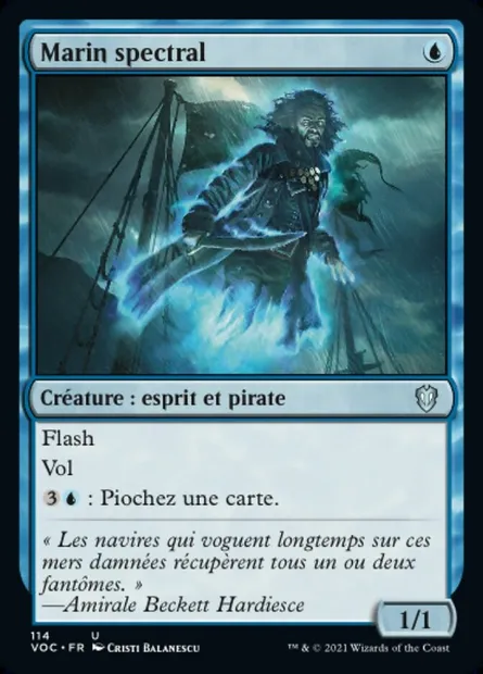 Marin spectral, carte Magic VOC 114 — extension Crimson Vow Commander