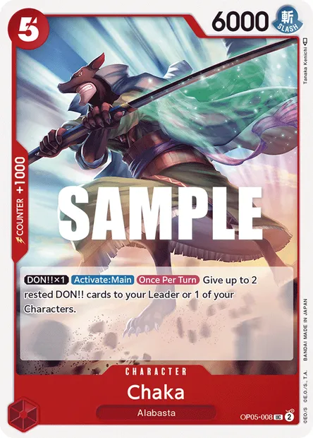 Chaka, carte One Piece OP05-008 — extension AWAKENING OF THE NEW ERA