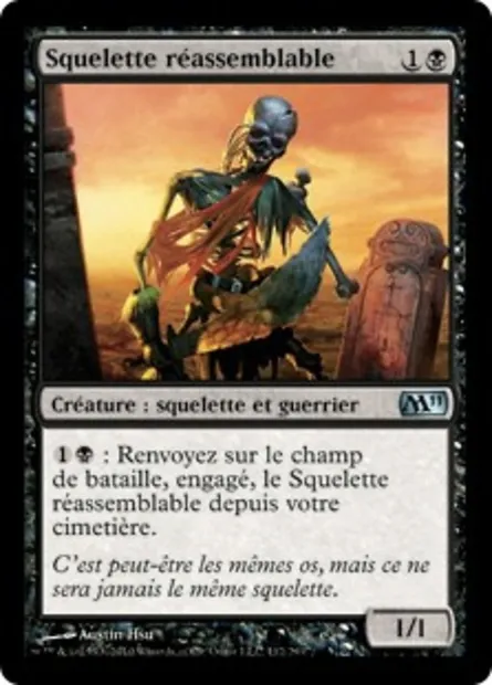Squelette réassemblable, carte Magic M11 112 — extension Magic 2011