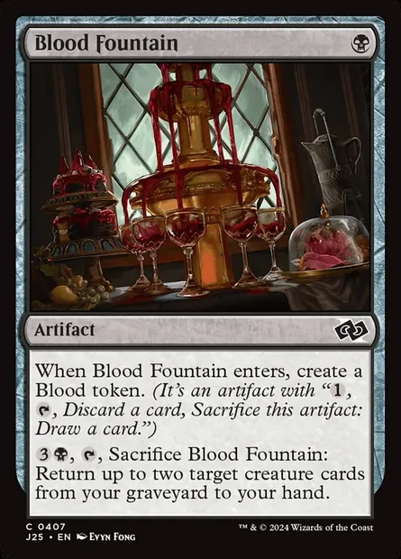 Blood Fountain, Magic card J25 407 — Foundations Jumpstart set