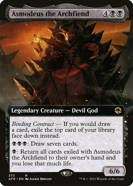 Asmodeus the Archfiend, Magic card AFR 373 — Adventures in the Forgotten Realms set