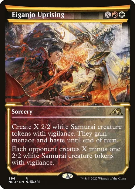 Eiganjo Uprising, Magic card NEO 396 — Kamigawa: Neon Dynasty set