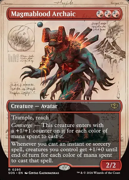 Magmablood Archaic, Magic card SOS 295 — Secrets of Strixhaven set