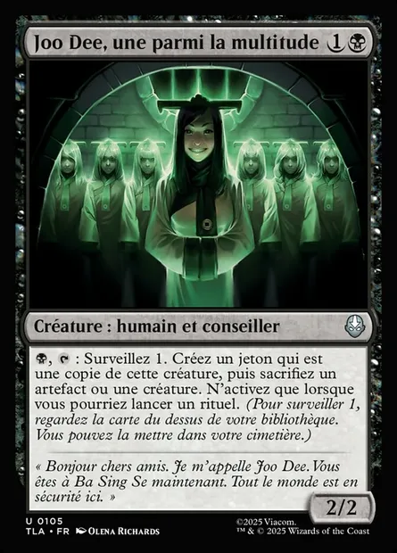 Joo Dee, une parmi la multitude, carte Magic TLA 105 — extension Avatar: The Last Airbender