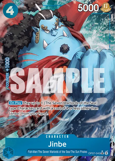 Jinbe, One Piece card OP07-045 — 500 YEARS IN THE FUTURE set