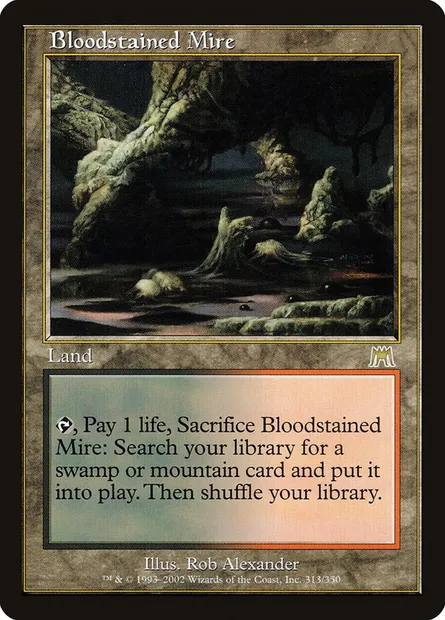 Bloodstained Mire, Magic card ONS 313 — Onslaught set
