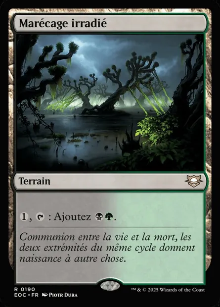 Marécage irradié, carte Magic EOC 190 — extension Edge of Eternities Commander