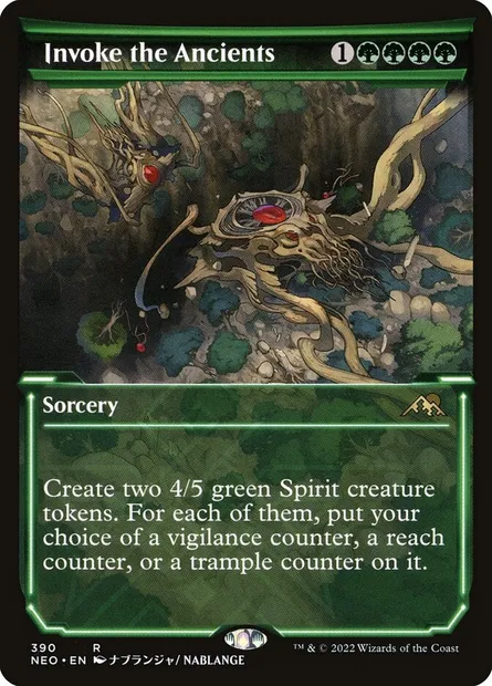 Invoke the Ancients, Magic card NEO 390 — Kamigawa: Neon Dynasty set
