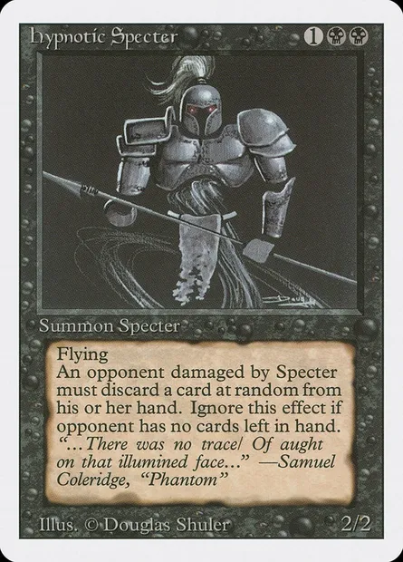 Hypnotic Specter, Magic card 3ED 115 — Revised Edition set