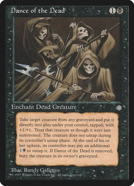 Danse macabre, carte Magic ICE 118 — extension Ere Glaciaire