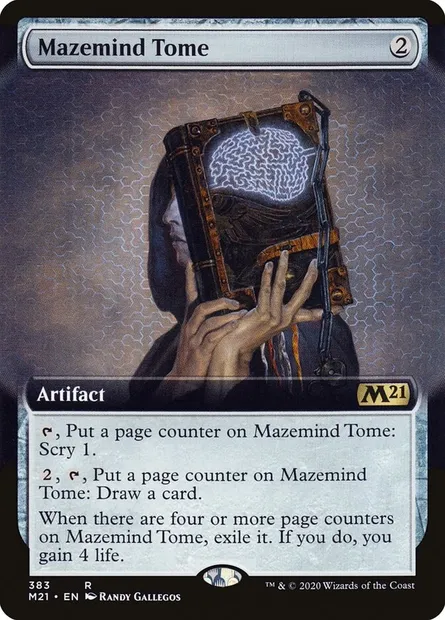 Mazemind Tome, Magic card M21 383 — Core Set 2021 set