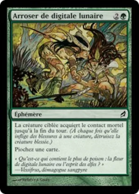 Arroser de digitale lunaire, carte Magic LRW 225 — extension Lorwyn