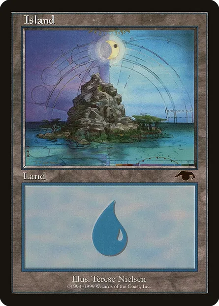 Island, Magic card PGRU 2 — Guru set