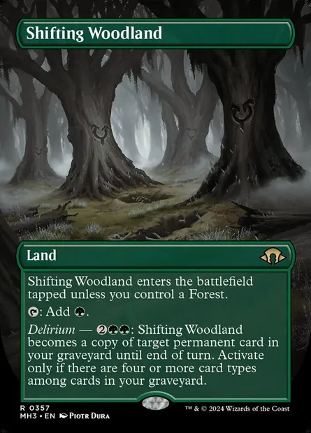 Shifting Woodland, Magic card MH3 357 — Modern Horizons 3 set