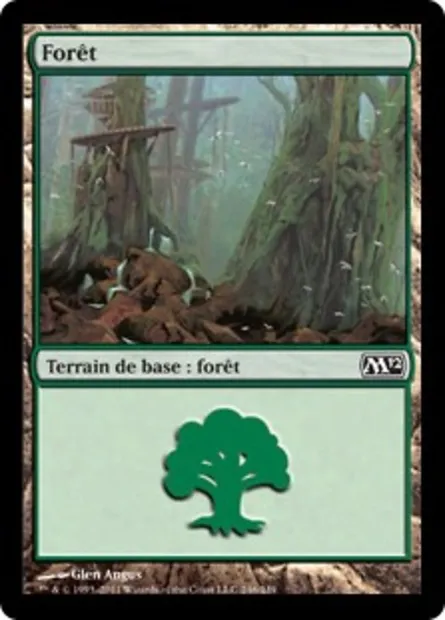 Forêt, carte Magic M12 246 — extension Magic 2012