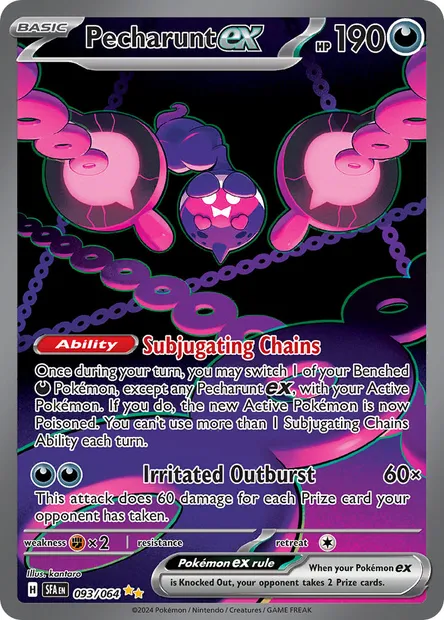 Pecharunt ex, Pokémon card SFA 093 — Shrouded Fable set