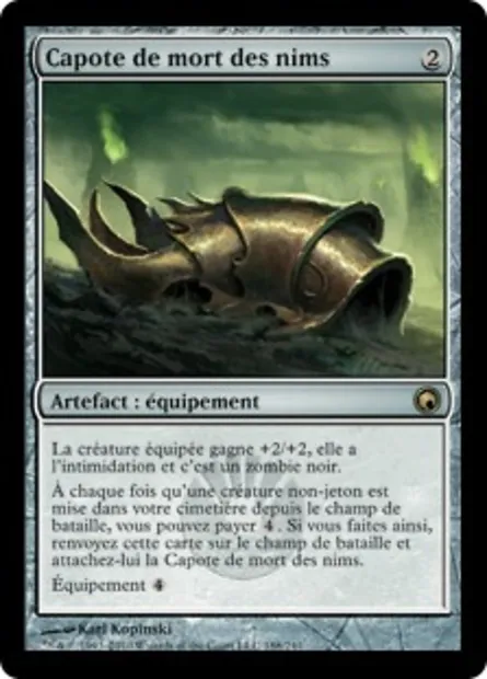 Capote de mort des nims, carte Magic SOM 188 — extension Cicatrices de Mirrodin