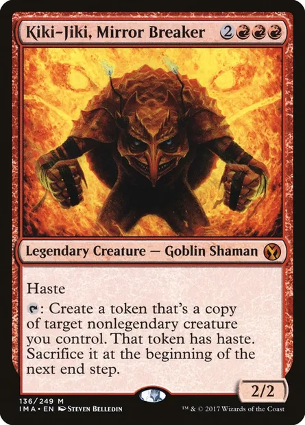 Kiki-Jiki, Mirror Breaker, Magic card IMA 136 — Iconic Masters set