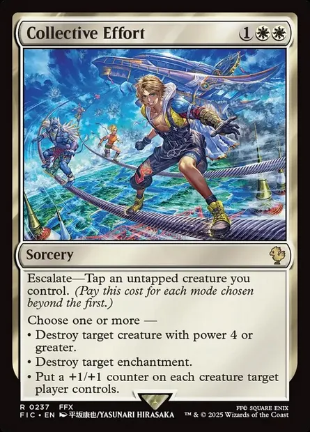 Collective Effort, Magic card FIC 237 — Final Fantasy Commander set